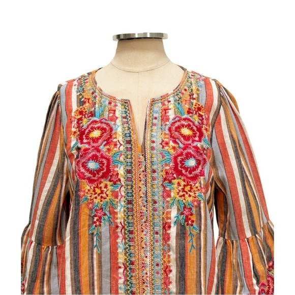 Savanna Jane South Beach Embroidered Top Size Small - Picture 7 of 14